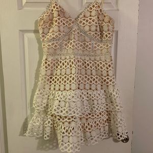 Creamy white lace LuLu’s dress